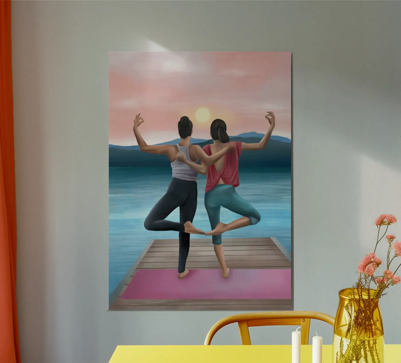 Sunset Serenity poster da Flow Line