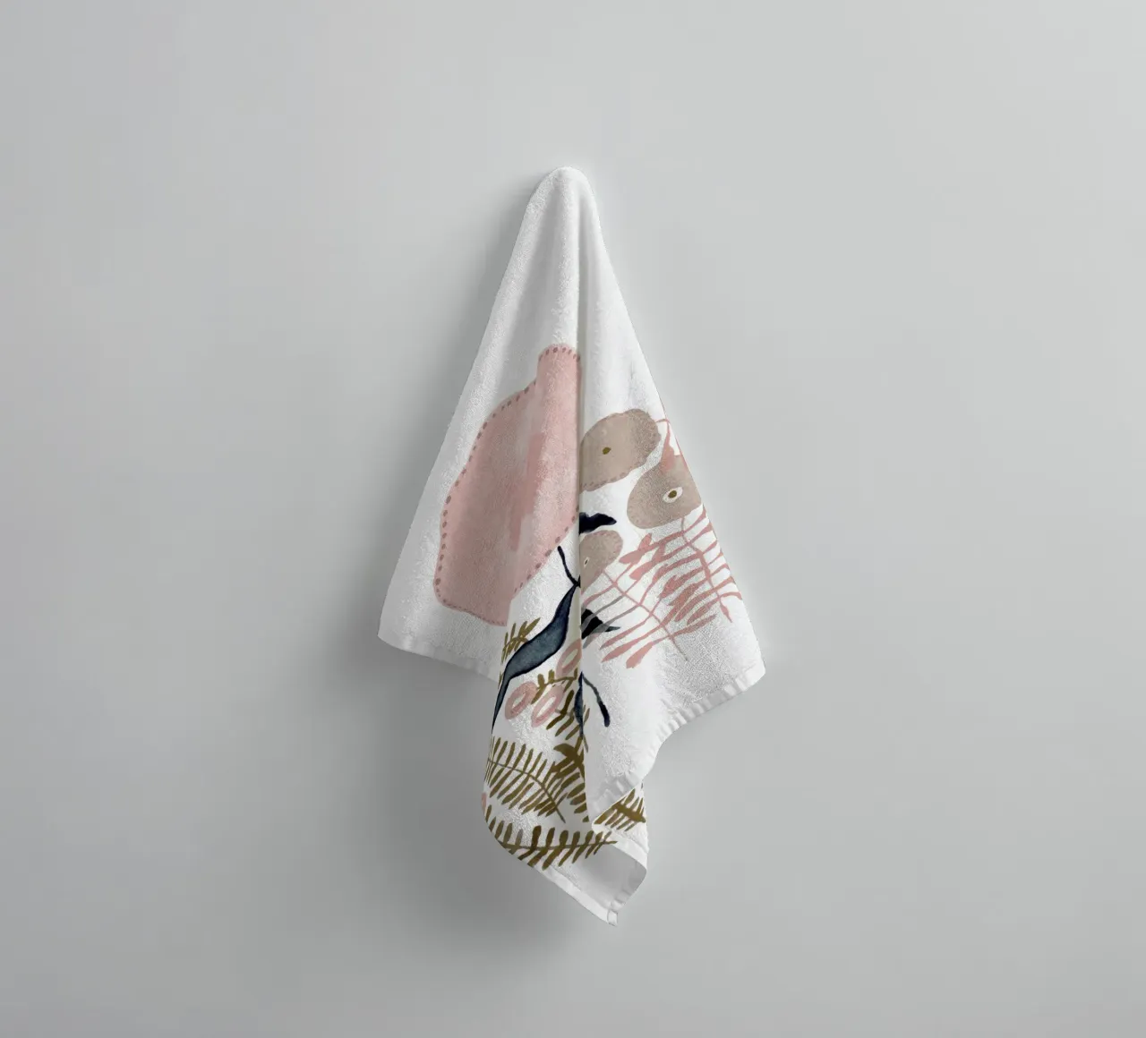 Claudia Voglhuber - Blumen asciugamano da bagno da The Artcircle