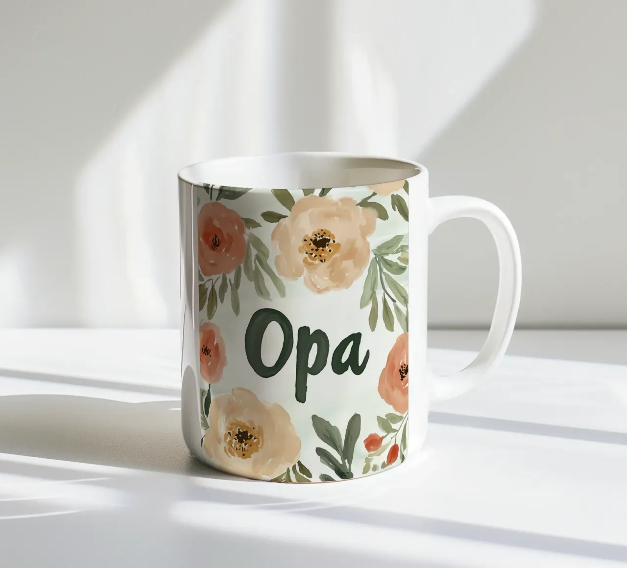 Opa (version 4) Keramik Tasse von treechild