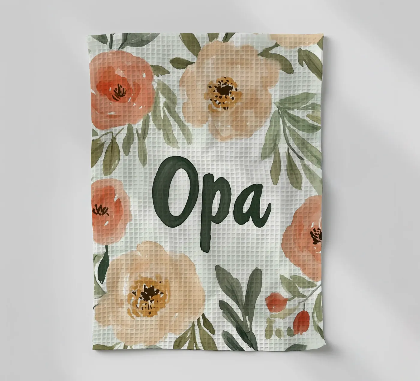 Opa (version 4) tea towel by treechild