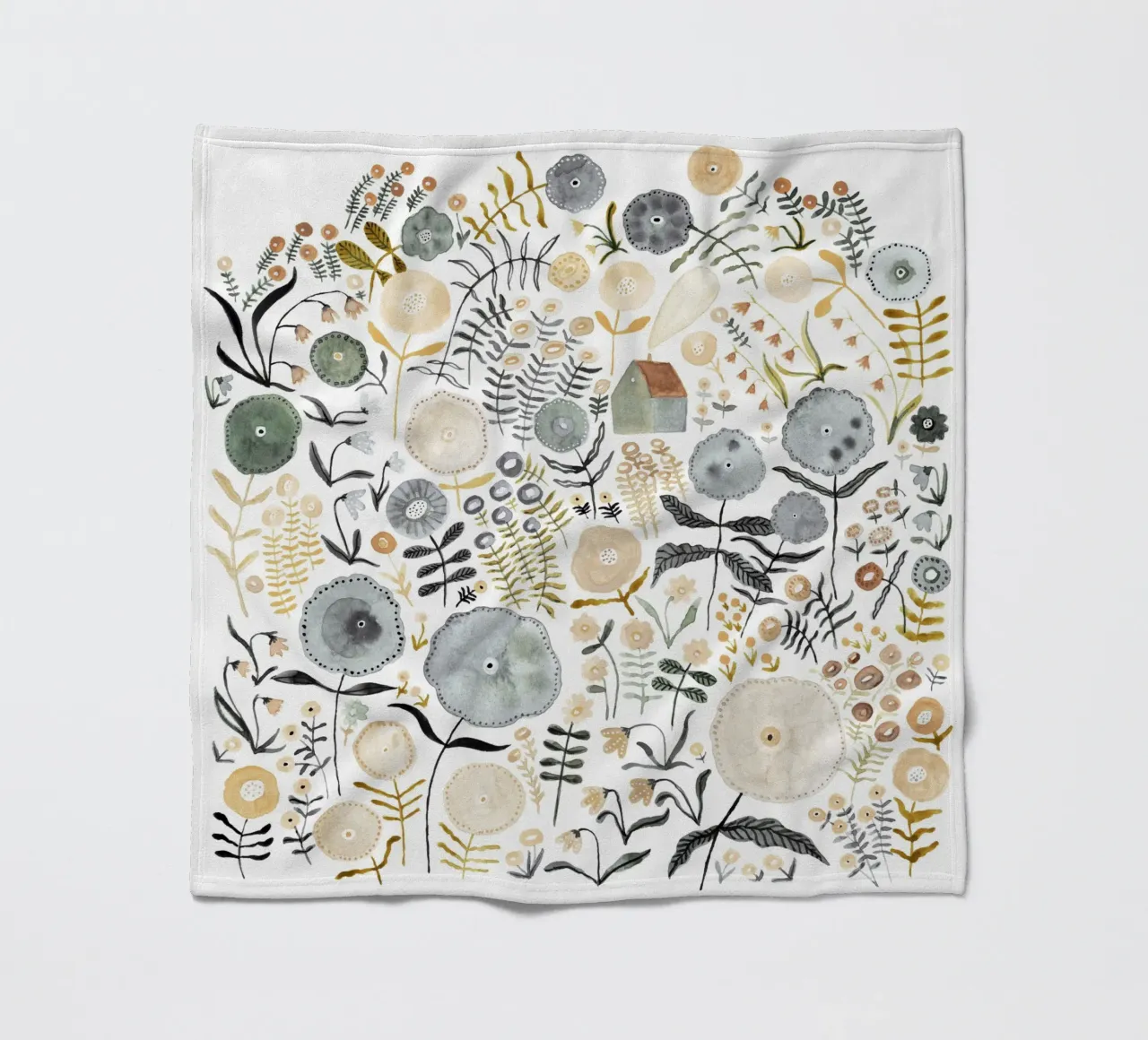 Claudia Voglhuber - Blumenmeer 01 coperta in pile da The Artcircle