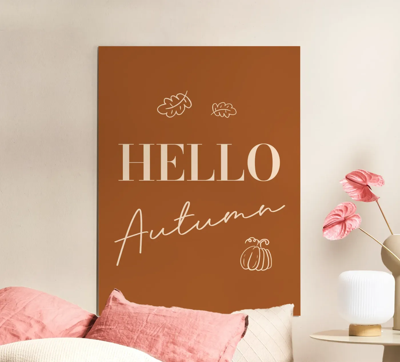 HELLO Autumn poster da Positive Ink