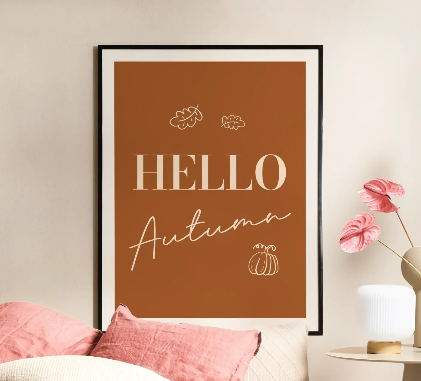 HELLO Autumn poster da Positive Ink