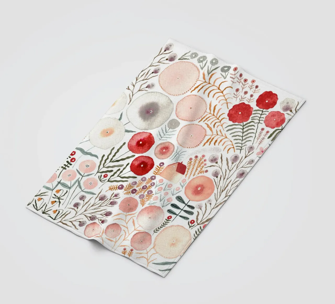 Claudia Voglhuber - Blumenmeer 03 coperta in pile da The Artcircle