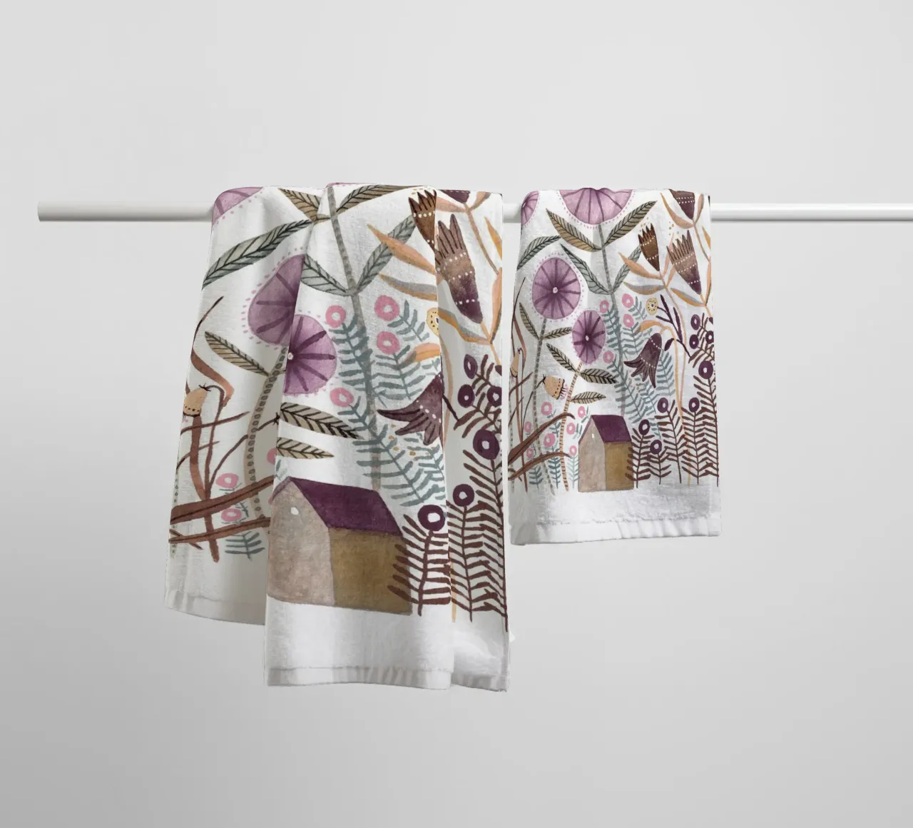 Claudia Voglhuber - Blumenmeer 06 asciugamano da bagno da The Artcircle