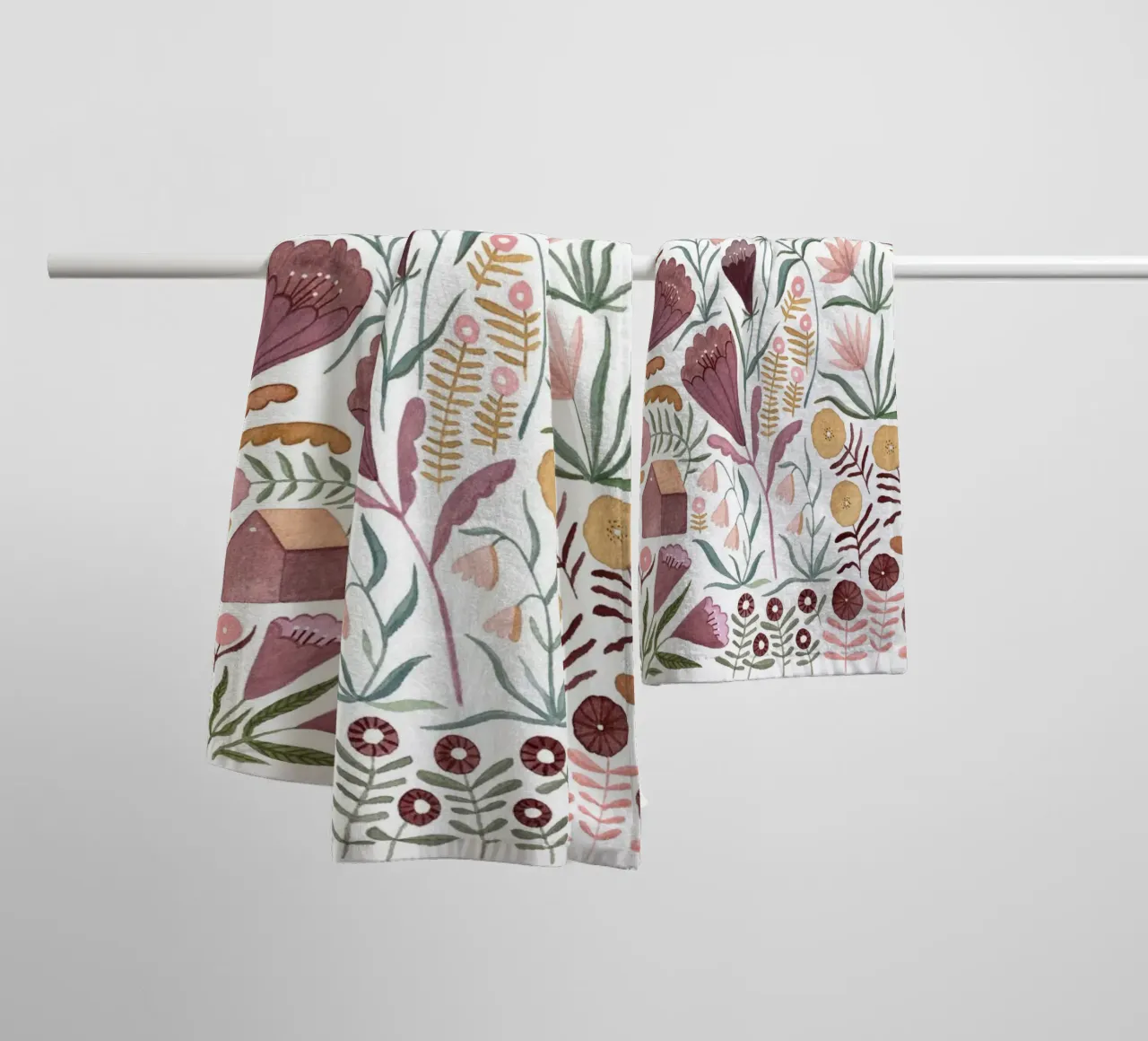 Claudia Voglhuber - Blumenmeer 07 asciugamano da bagno da The Artcircle