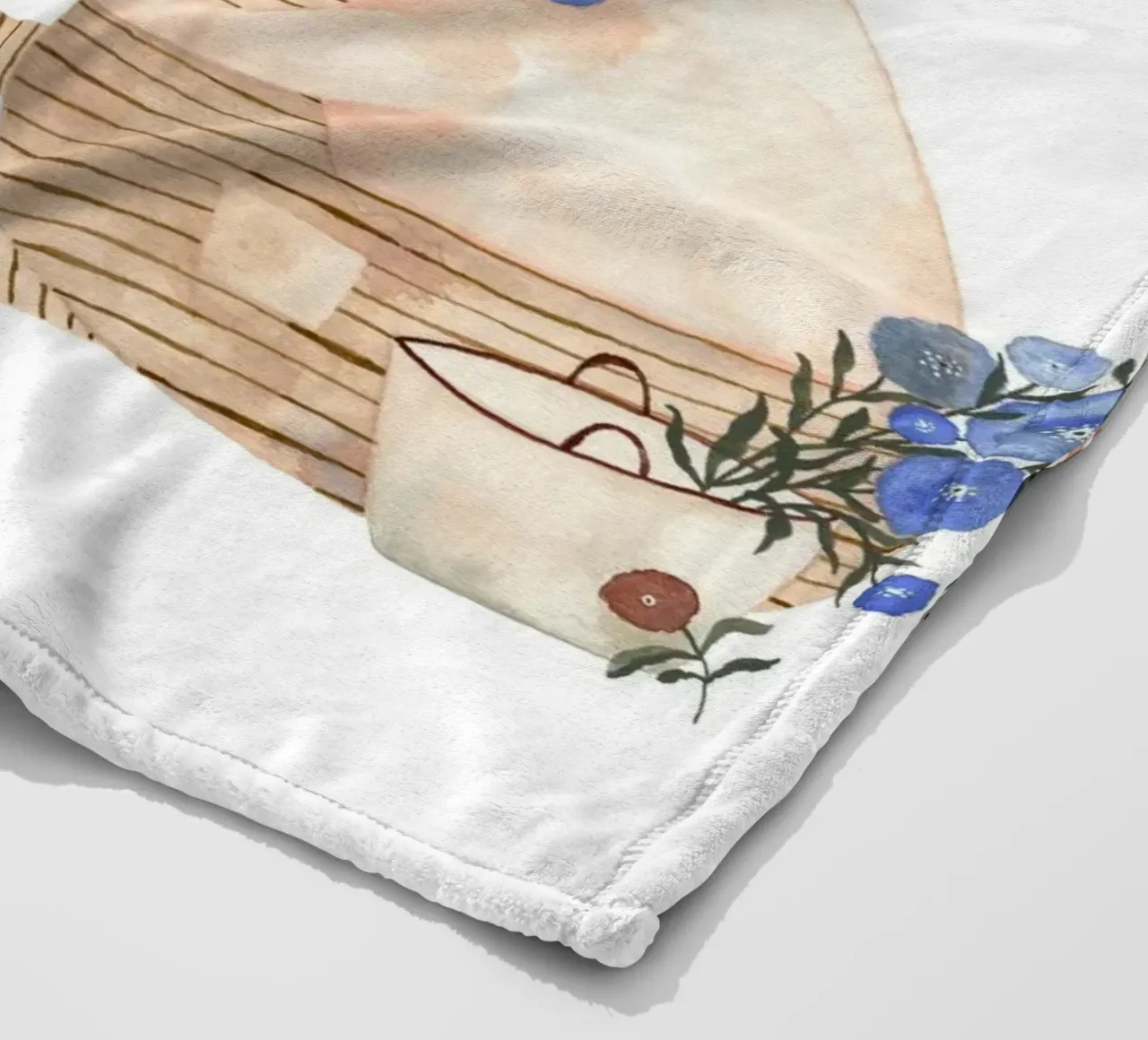 Claudia Voglhuber - Blumige Teezeit coperta in pile da The Artcircle