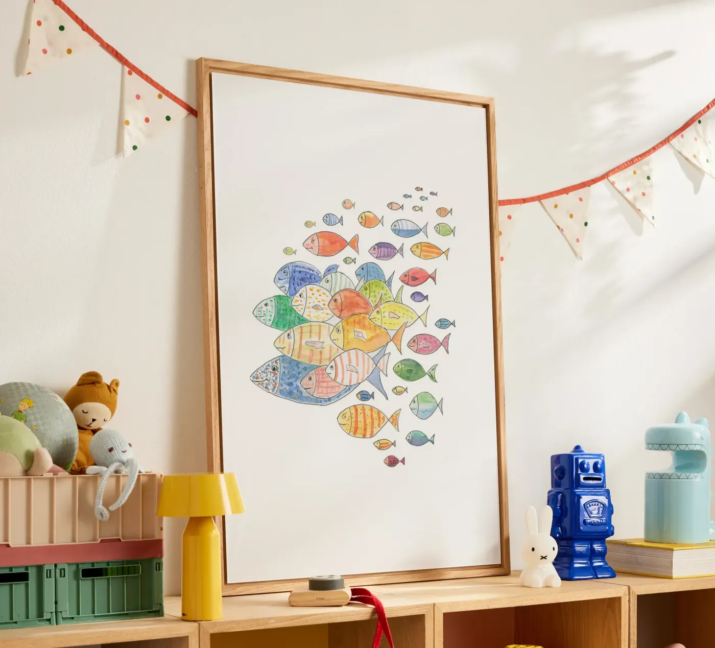 Pesce vivo plexiglass da Barbara Buderath Illustrationen