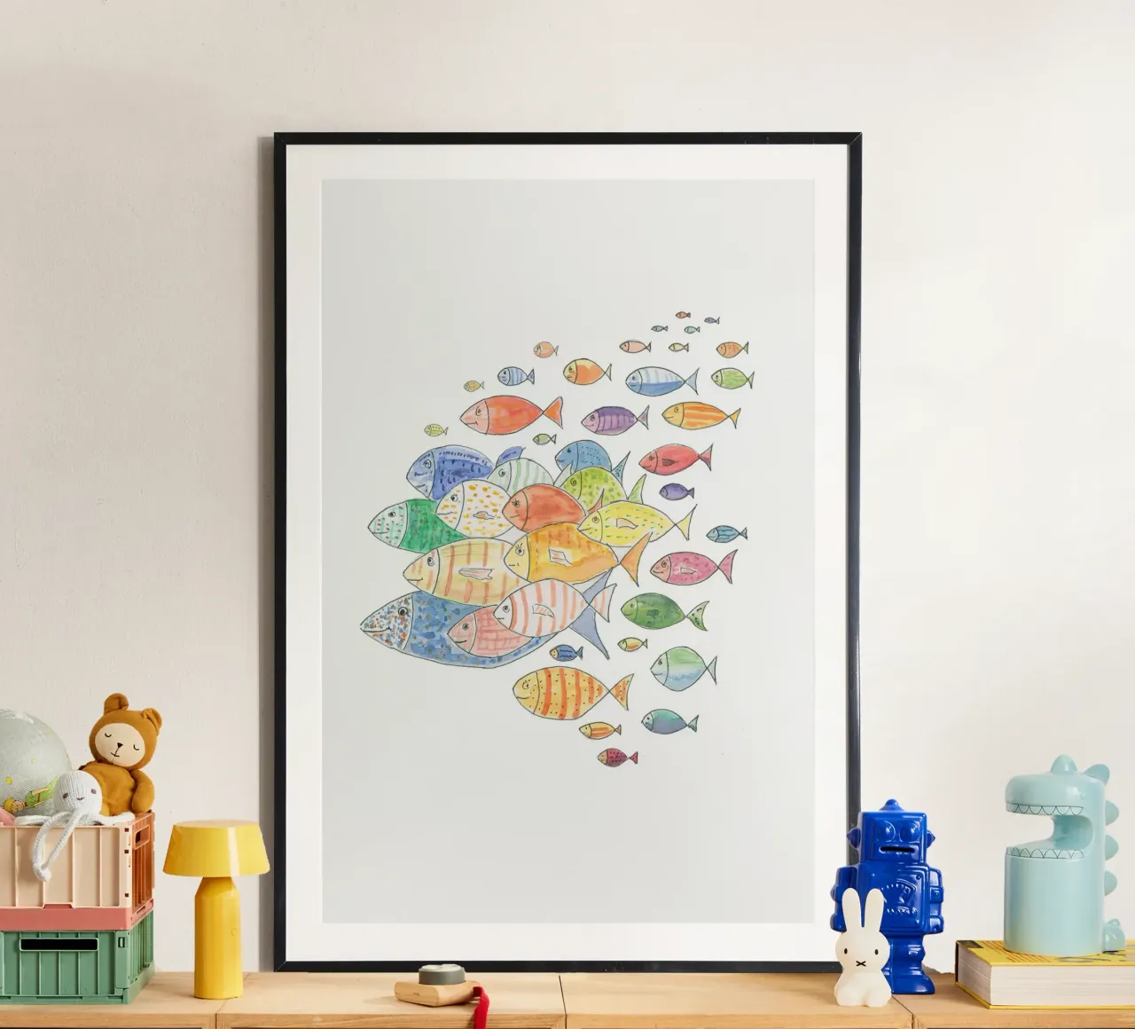 Live fish poster by Barbara Buderath Illustrationen