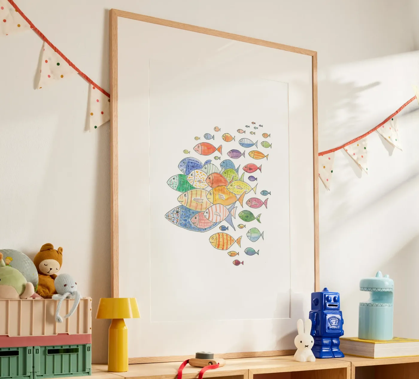 Live fish poster van Barbara Buderath Illustrationen