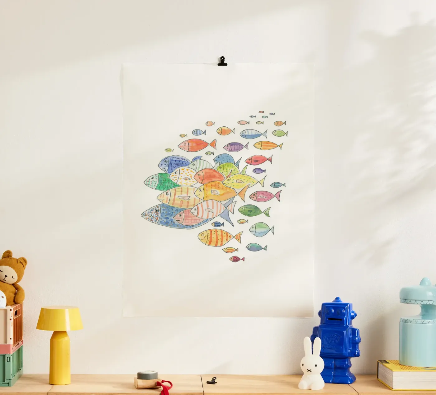 Live fish poster van Barbara Buderath Illustrationen