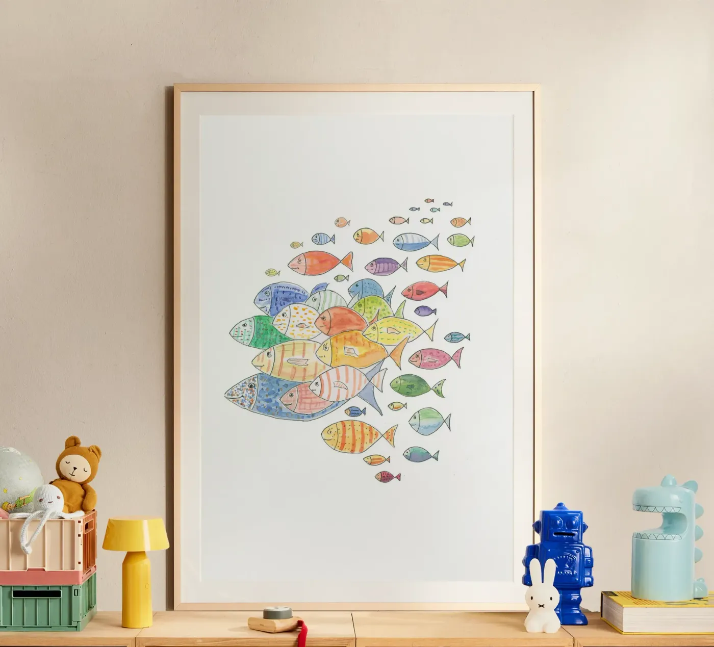 Live fish poster da Barbara Buderath Illustrationen