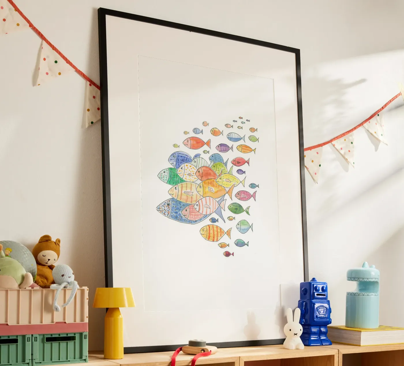 Live fish poster van Barbara Buderath Illustrationen