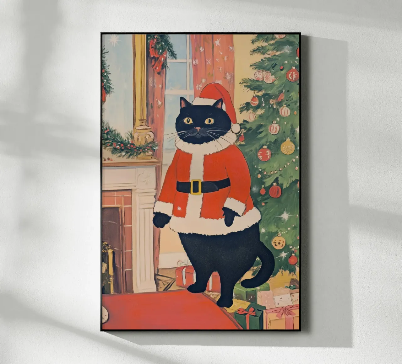 Santa Paws plexiglass da Melloi Art Print
