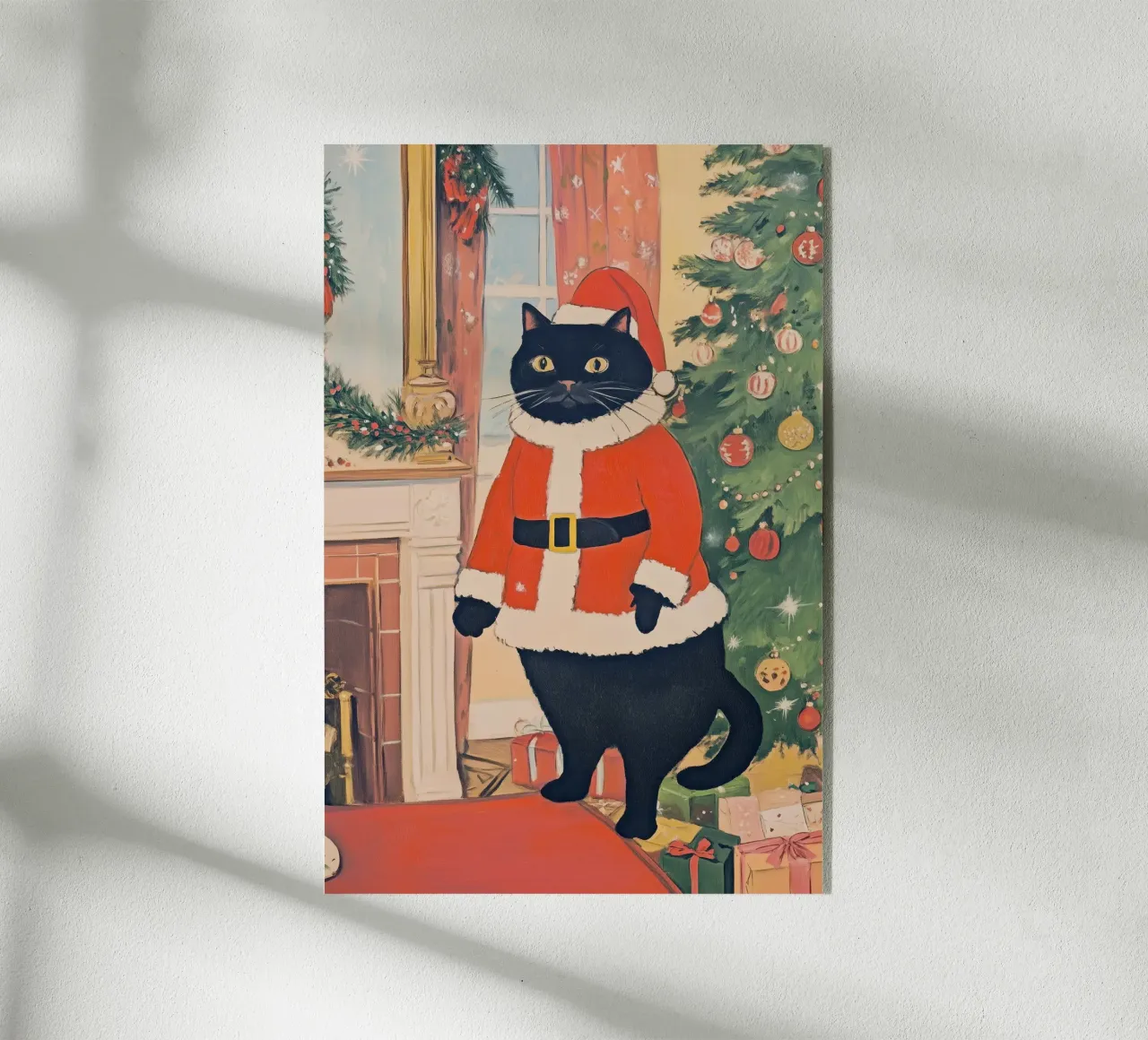 Santa Paws plexiglass da Melloi Art Print
