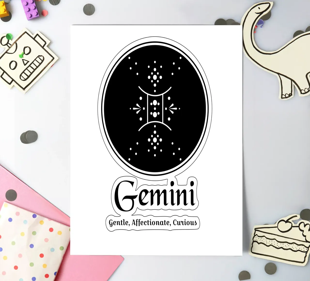 Gemini sticker sheet by Kiroiharu