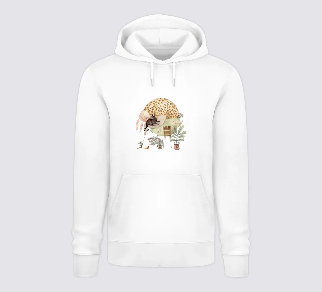 Claudia Voglhuber - Cat Lover felpa con cappuccio da The Artcircle