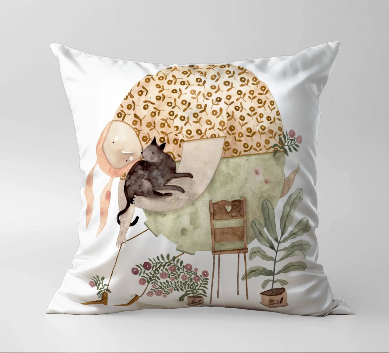 Claudia Voglhuber - Cat Lover cuscino da The Artcircle