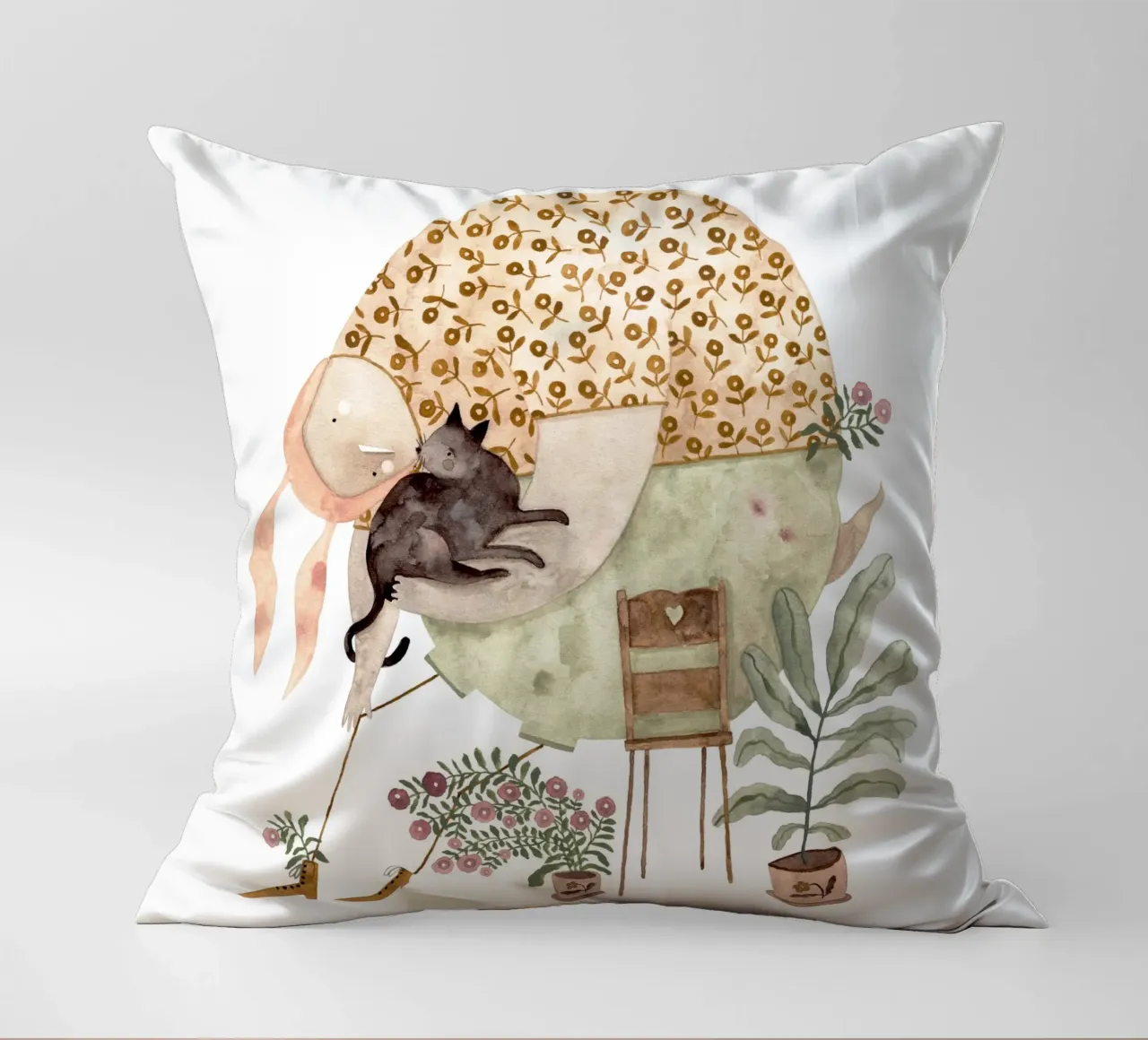 Claudia Voglhuber - Cat Lover cuscino da The Artcircle