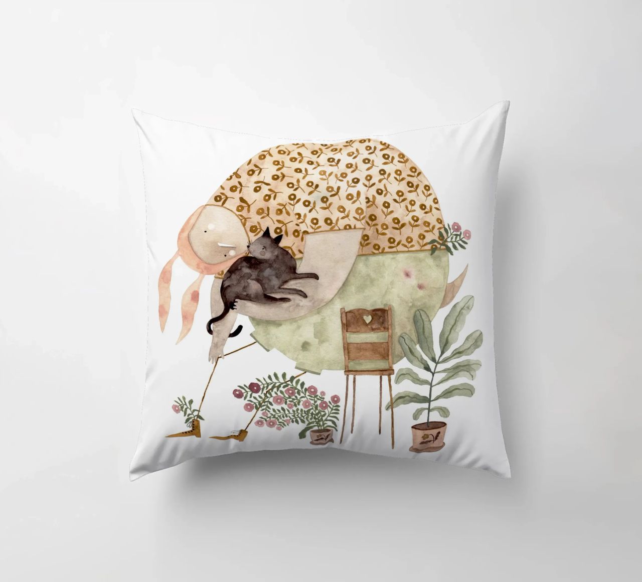 Claudia Voglhuber - Cat Lover cuscino da The Artcircle