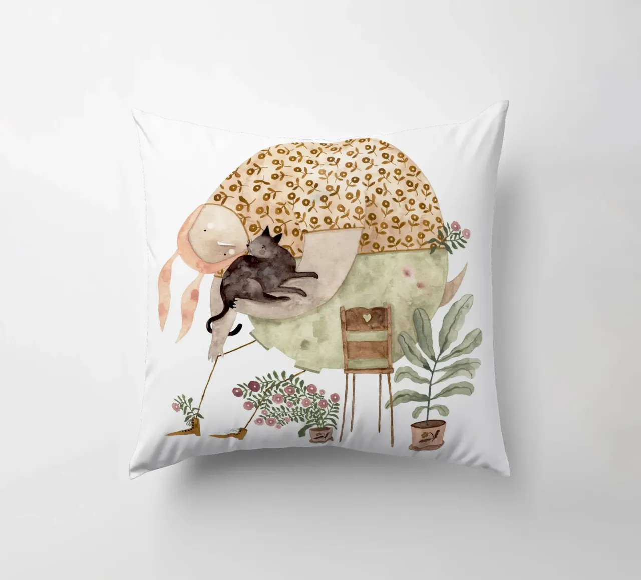 Claudia Voglhuber - Cat Lover cuscino da The Artcircle