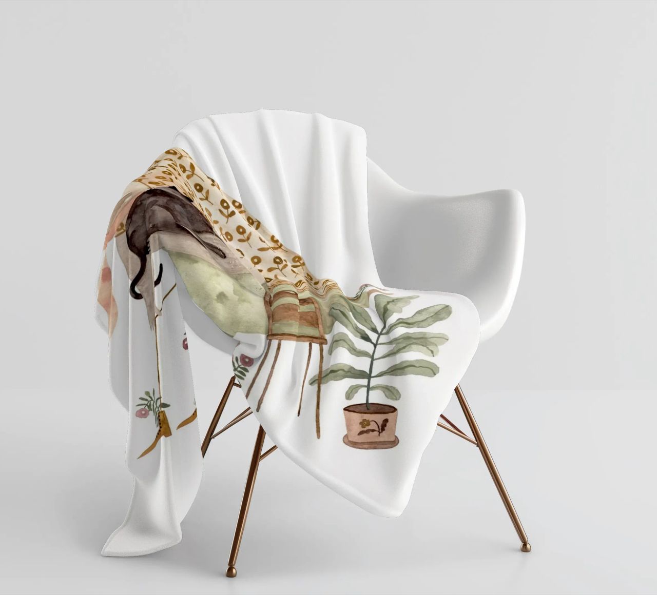 Claudia Voglhuber - Cat Lover coperta in pile da The Artcircle