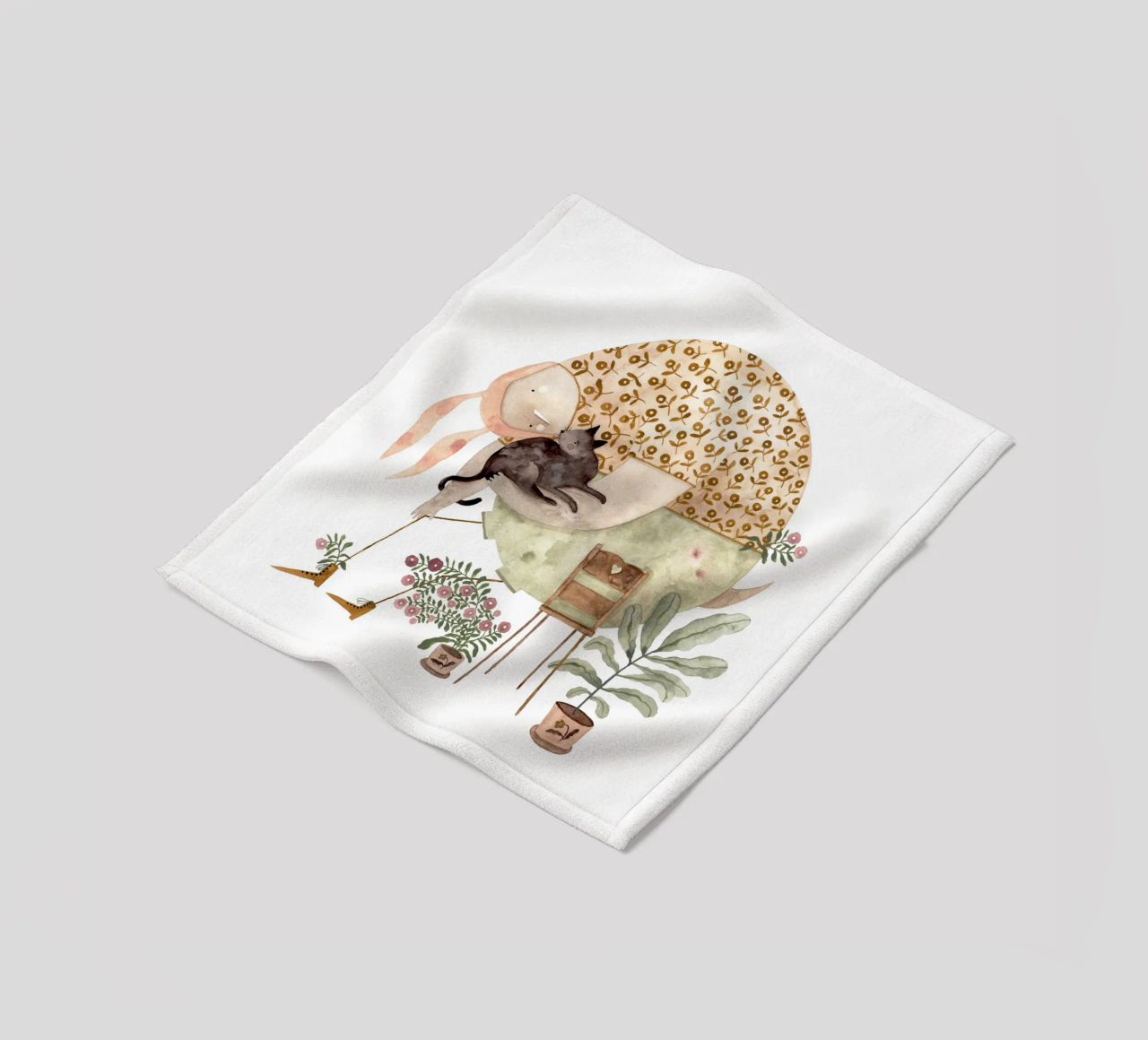 Claudia Voglhuber - Cat Lover coperta in pile da The Artcircle
