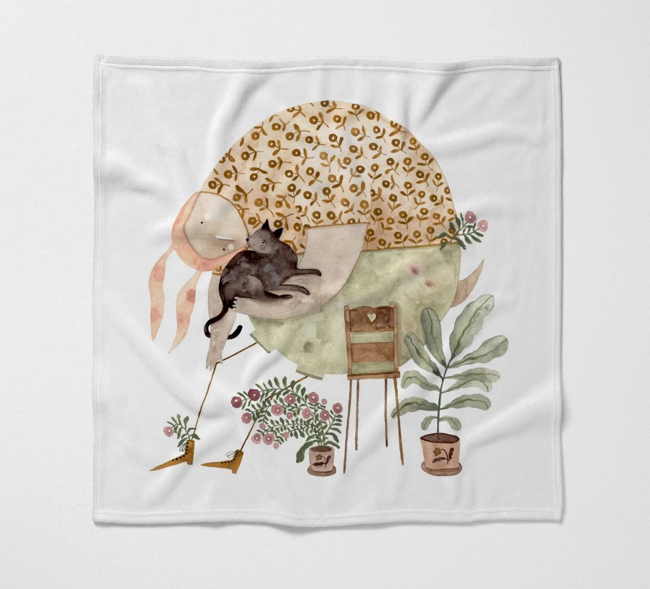 Claudia Voglhuber - Cat Lover coperta in pile da The Artcircle