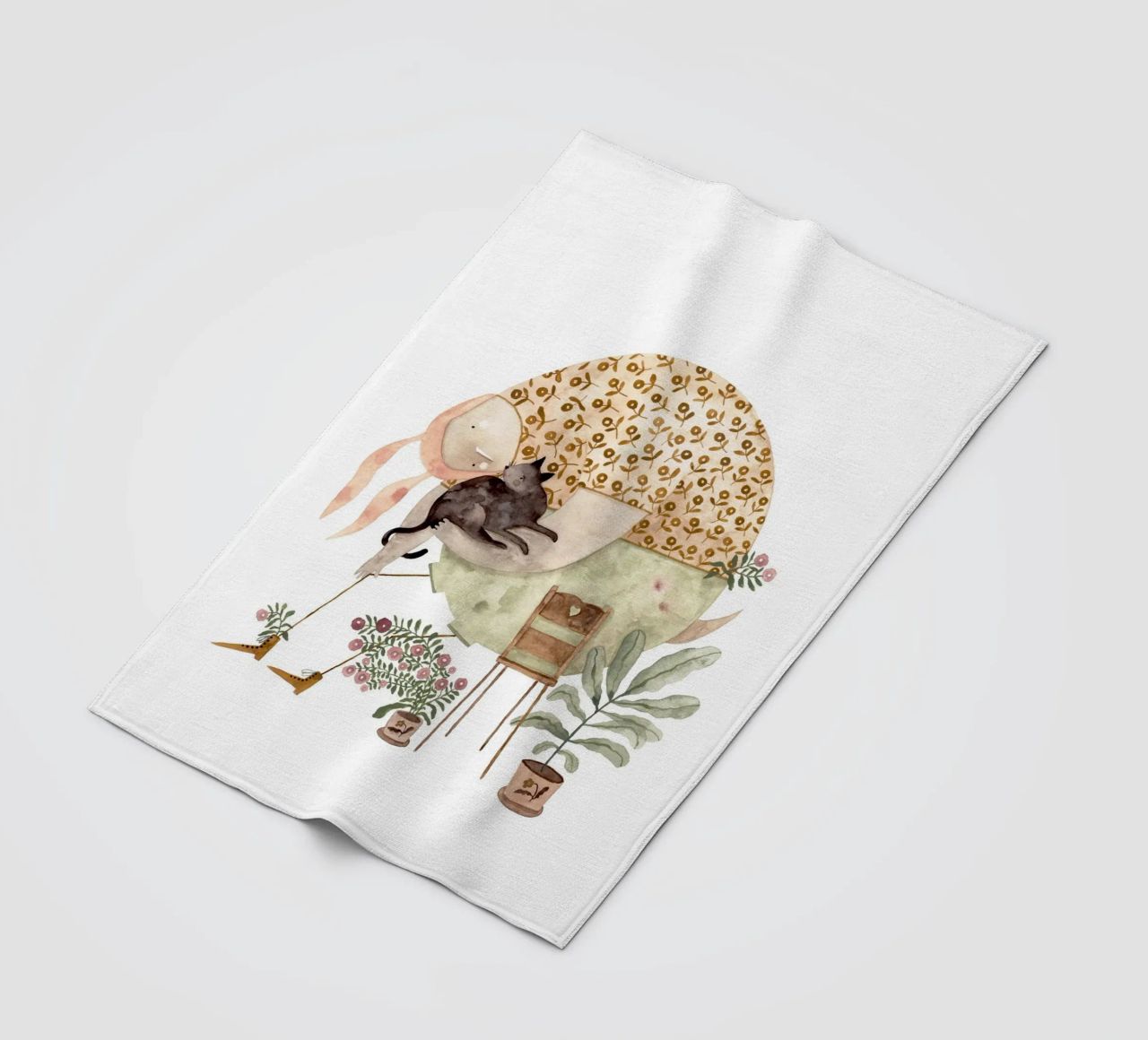 Claudia Voglhuber - Cat Lover coperta in pile da The Artcircle