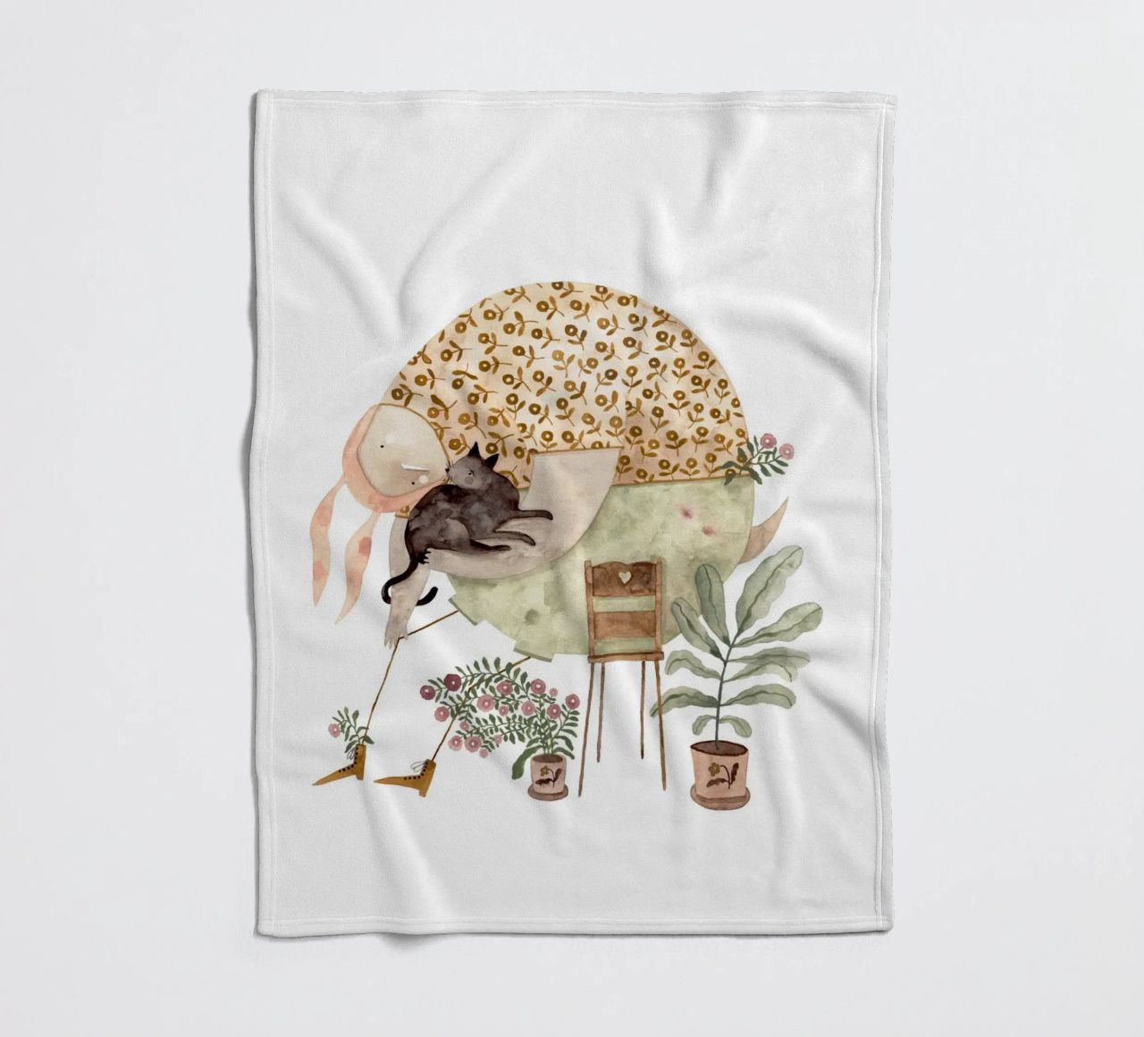 Claudia Voglhuber - Cat Lover coperta in pile da The Artcircle