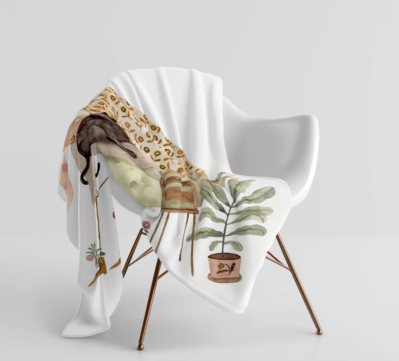 Claudia Voglhuber - Cat Lover coperta in pile da The Artcircle
