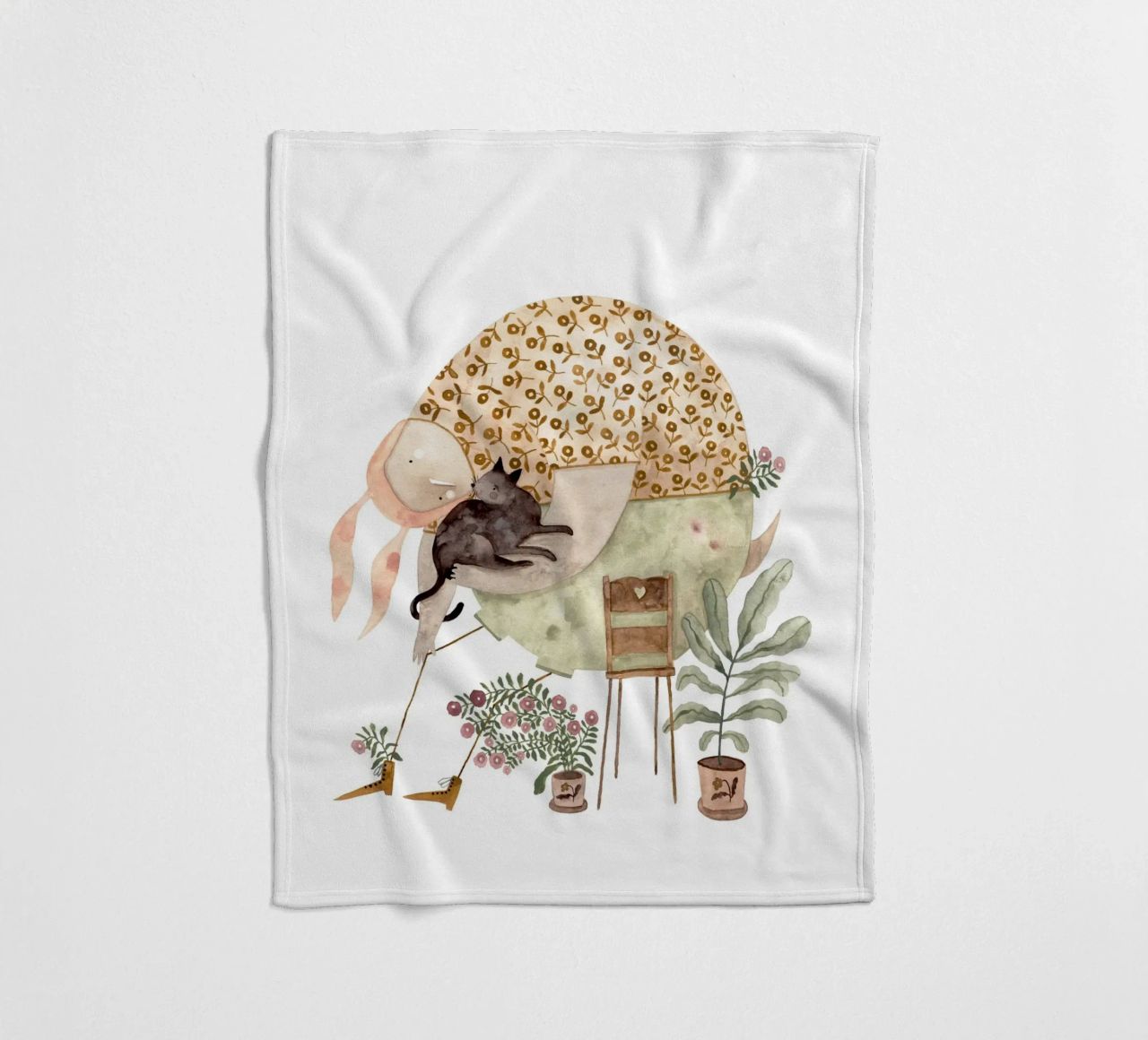 Claudia Voglhuber - Cat Lover coperta in pile da The Artcircle