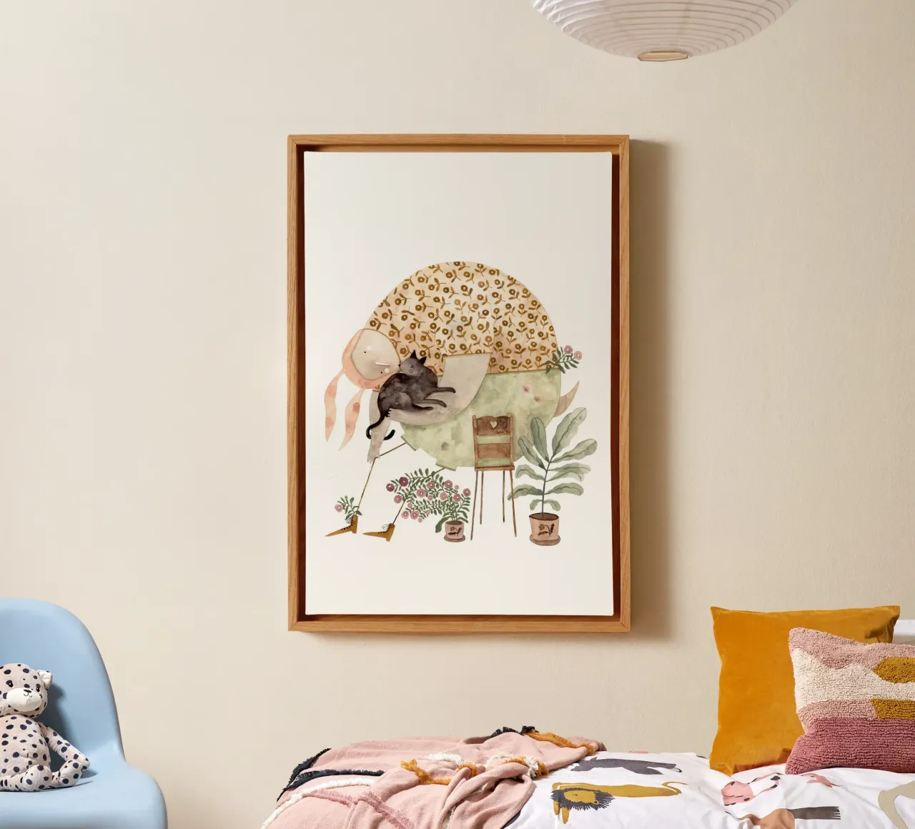 Claudia Voglhuber - Cat Lover tela con Cornice a cassetta da The Artcircle