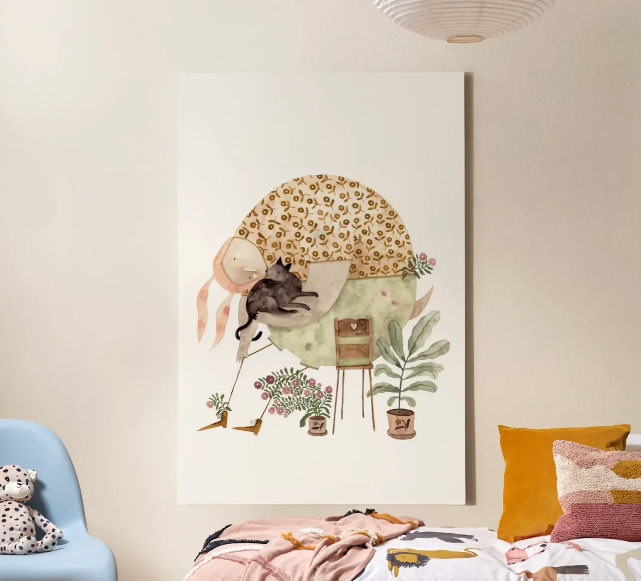 Claudia Voglhuber - Cat Lover tela con Cornice a cassetta da The Artcircle