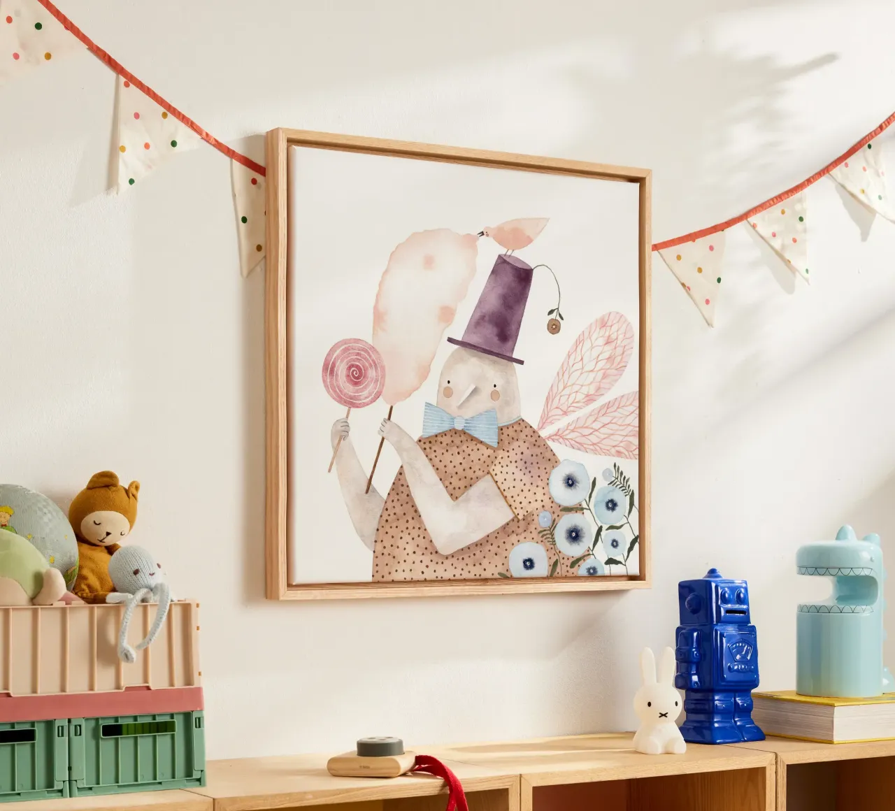 Claudia Voglhuber - Zuckerwatte tela con Cornice a cassetta da The Artcircle