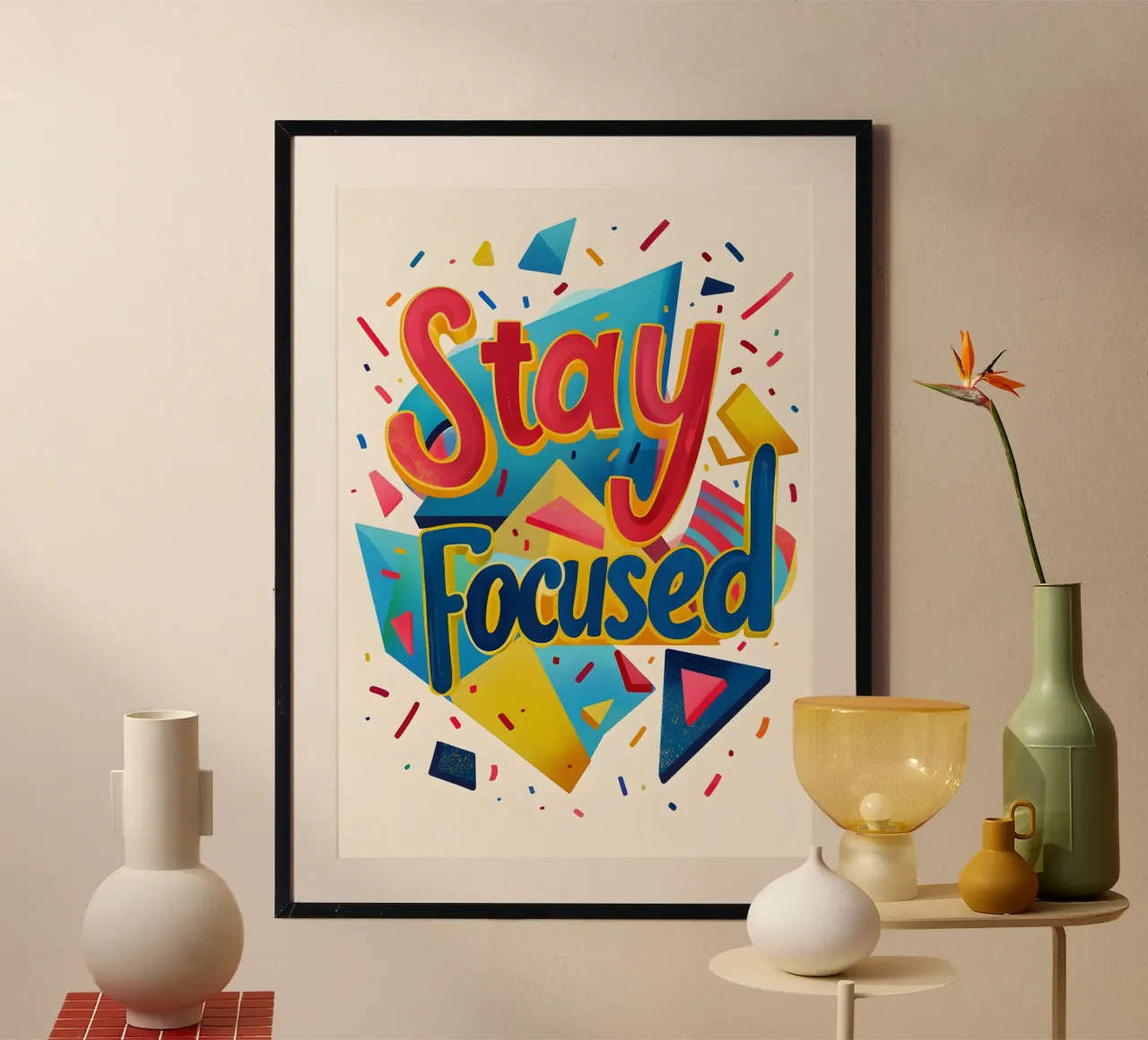 Stay Focused lettering Hahnemühle von ramosashop