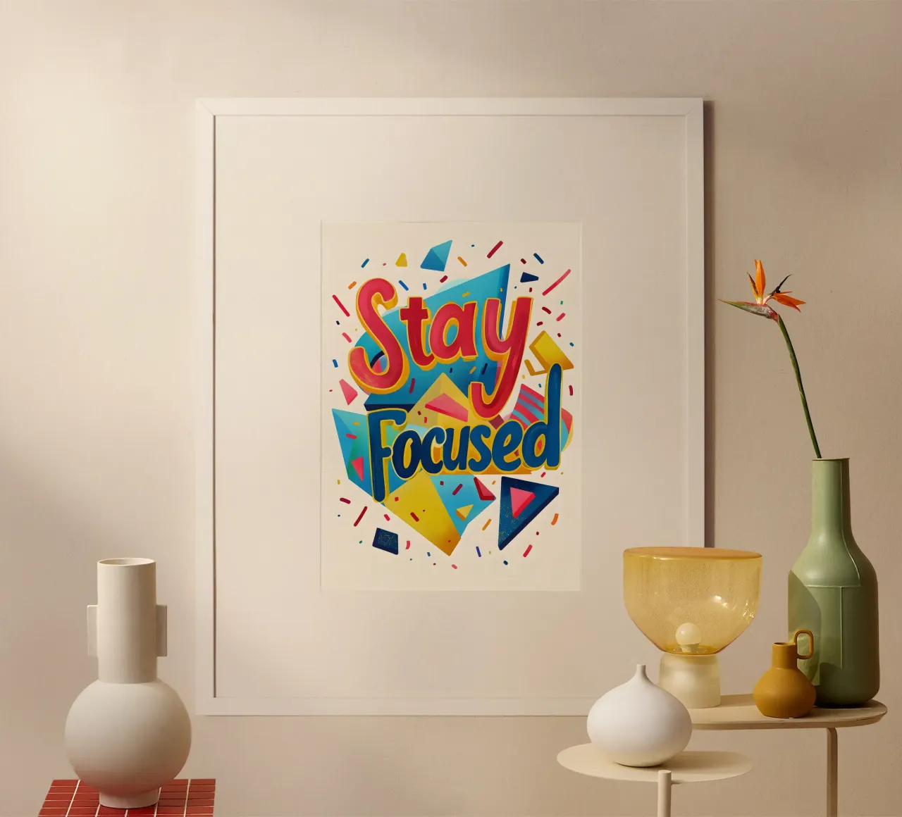 Stay Focused lettering Hahnemühle von ramosashop