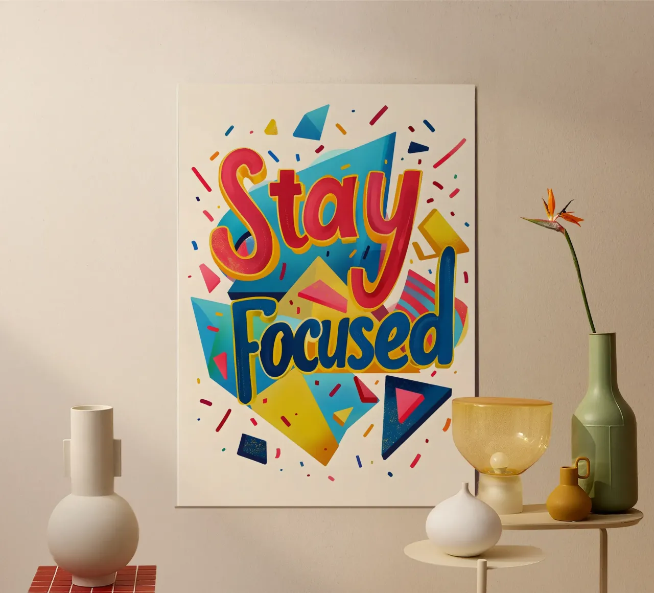 Stay Focused lettering Hahnemühle von ramosashop