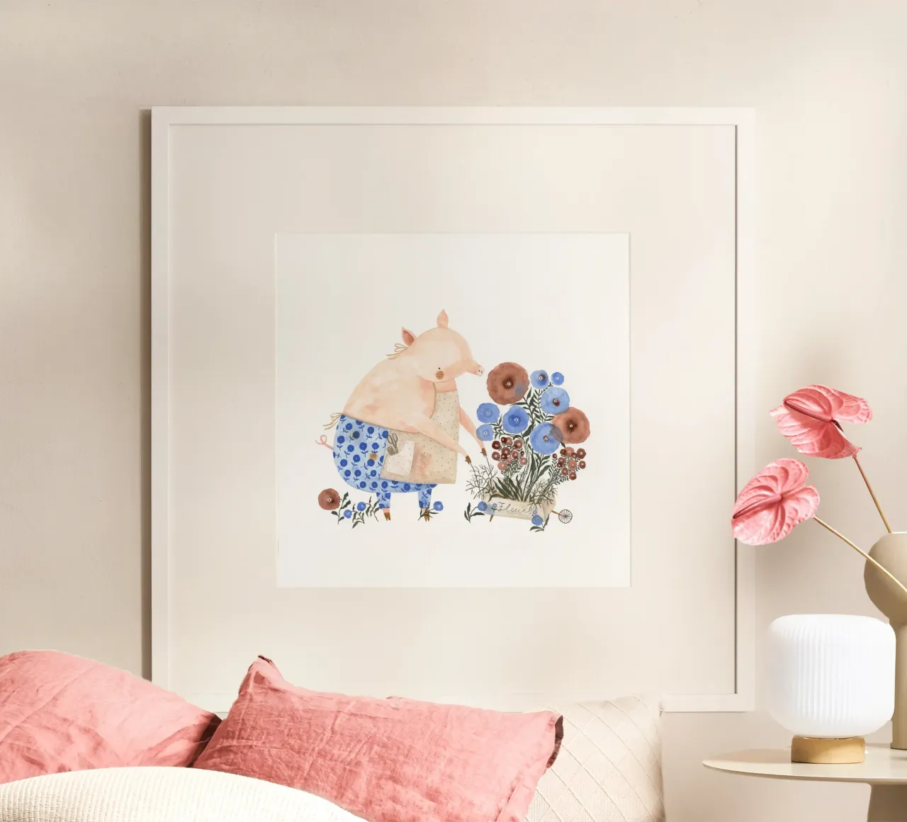 Claudia Voglhuber - Der Florist poster con telaio in plastica da The Artcircle