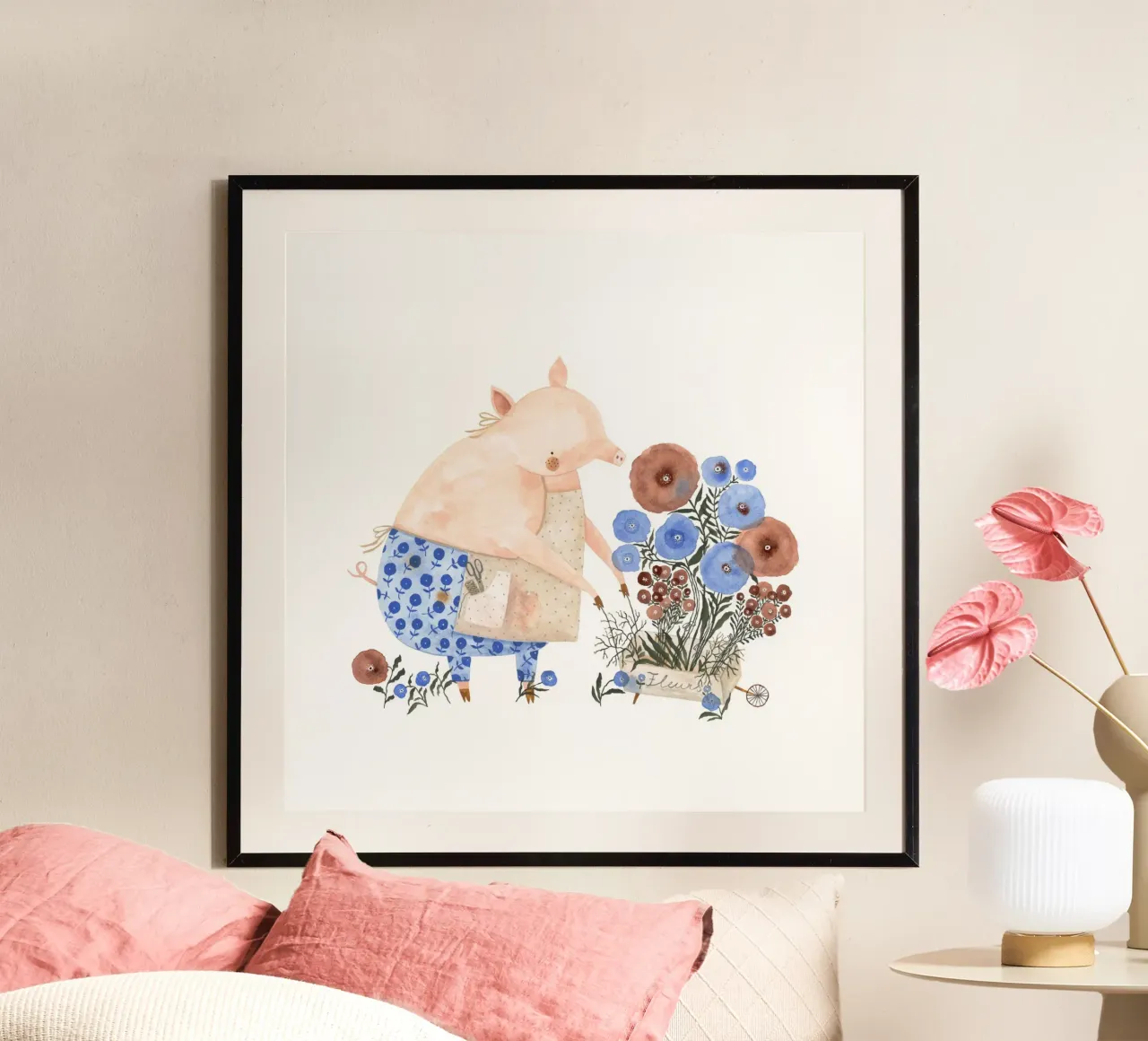 Claudia Voglhuber - Der Florist poster con telaio in plastica da The Artcircle