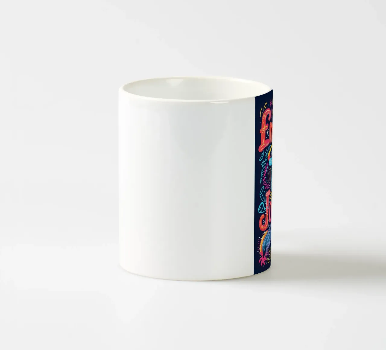 Embrace The Journey typography tazza in ceramica da ramosashop