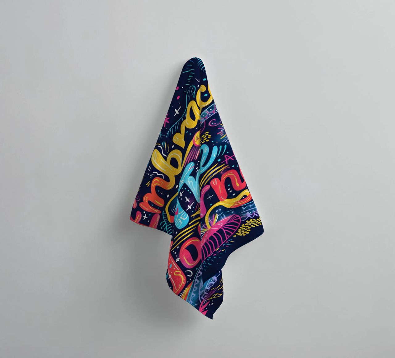 Embrace The Journey typography towel by ramosashop