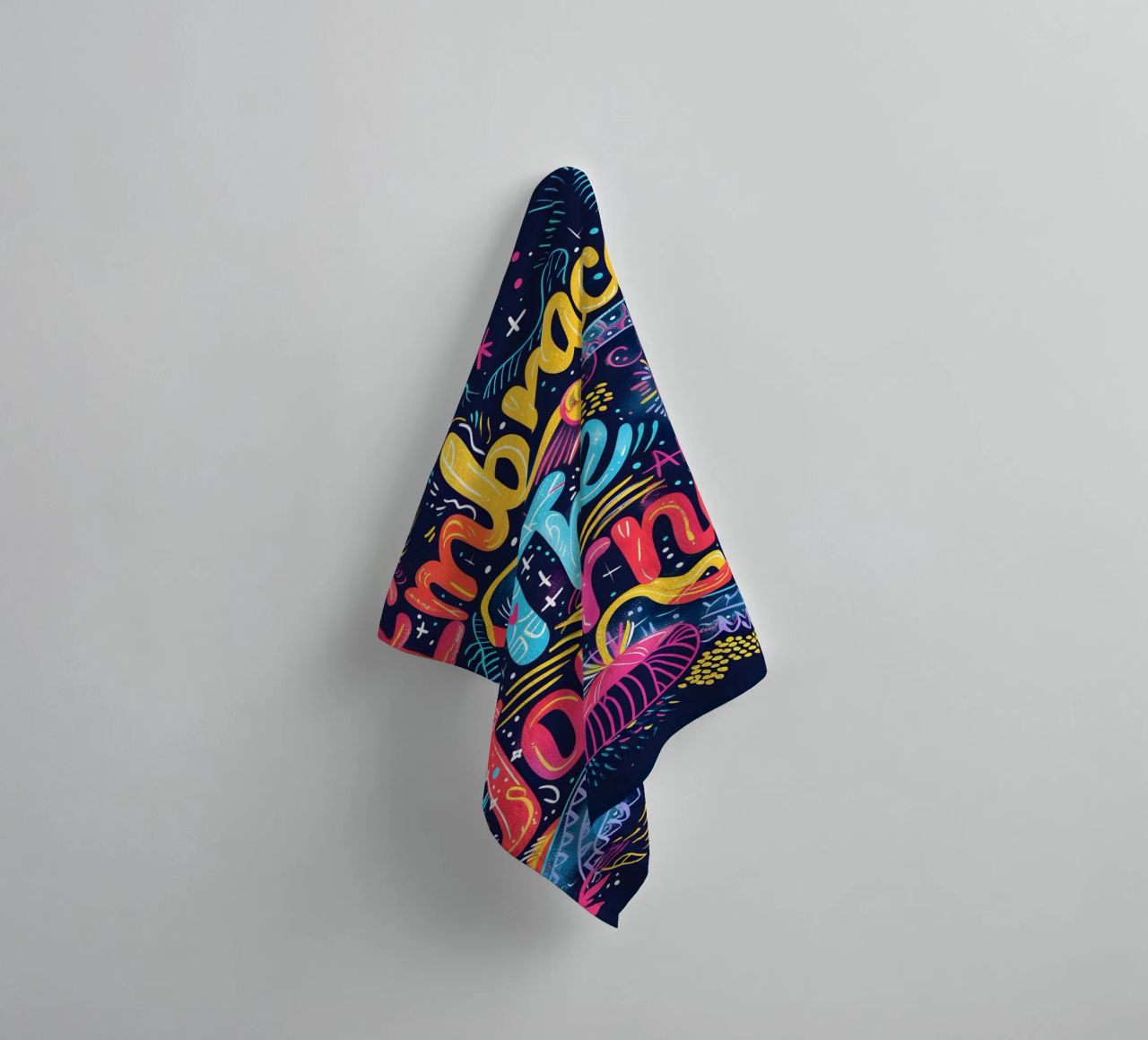Embrace The Journey typography towel by ramosashop