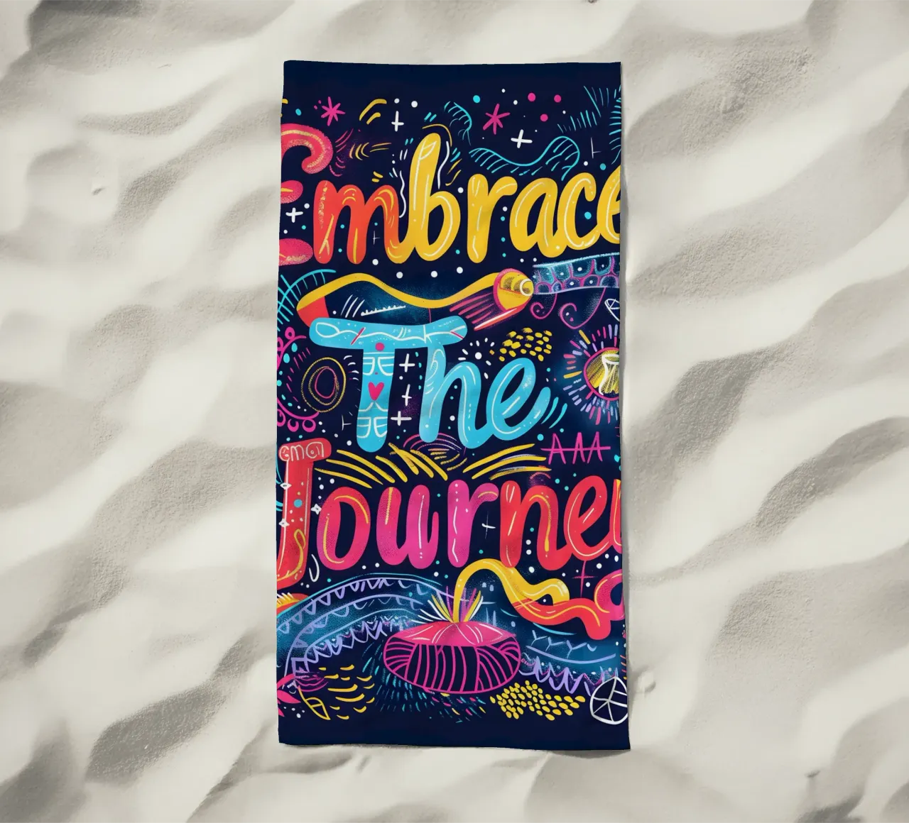 Embrace The Journey typography telo mare da ramosashop