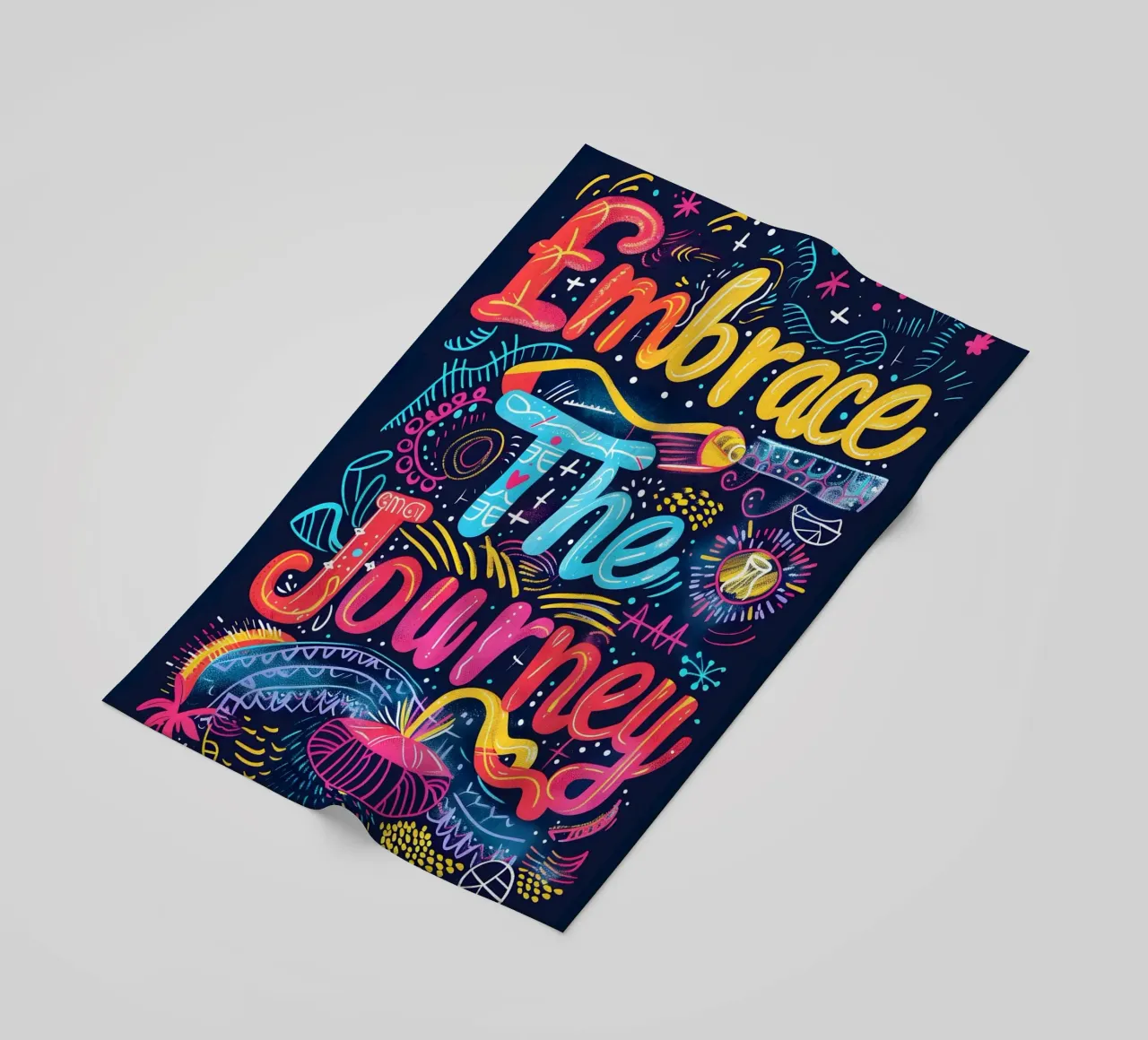 Embrace The Journey typography telo mare da ramosashop