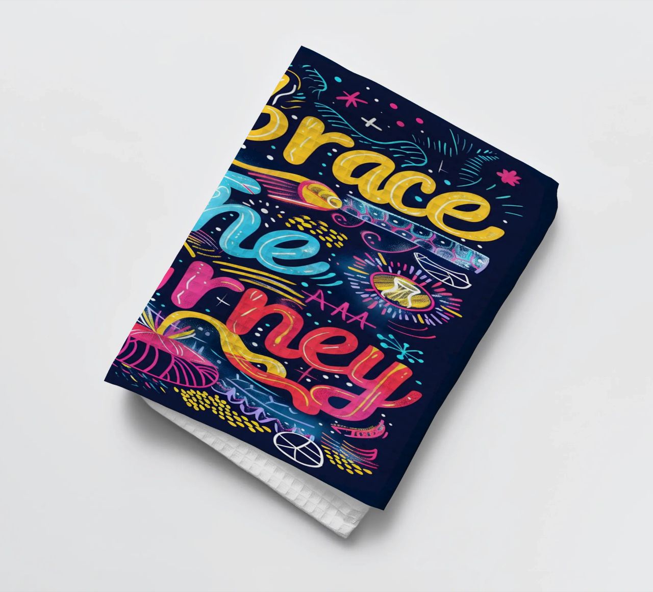 Embrace The Journey typography torchon de ramosashop