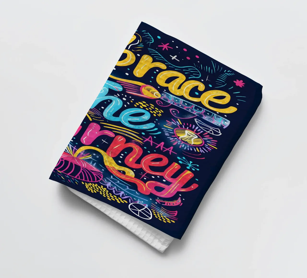 Embrace The Journey typography paño de cocina de ramosashop