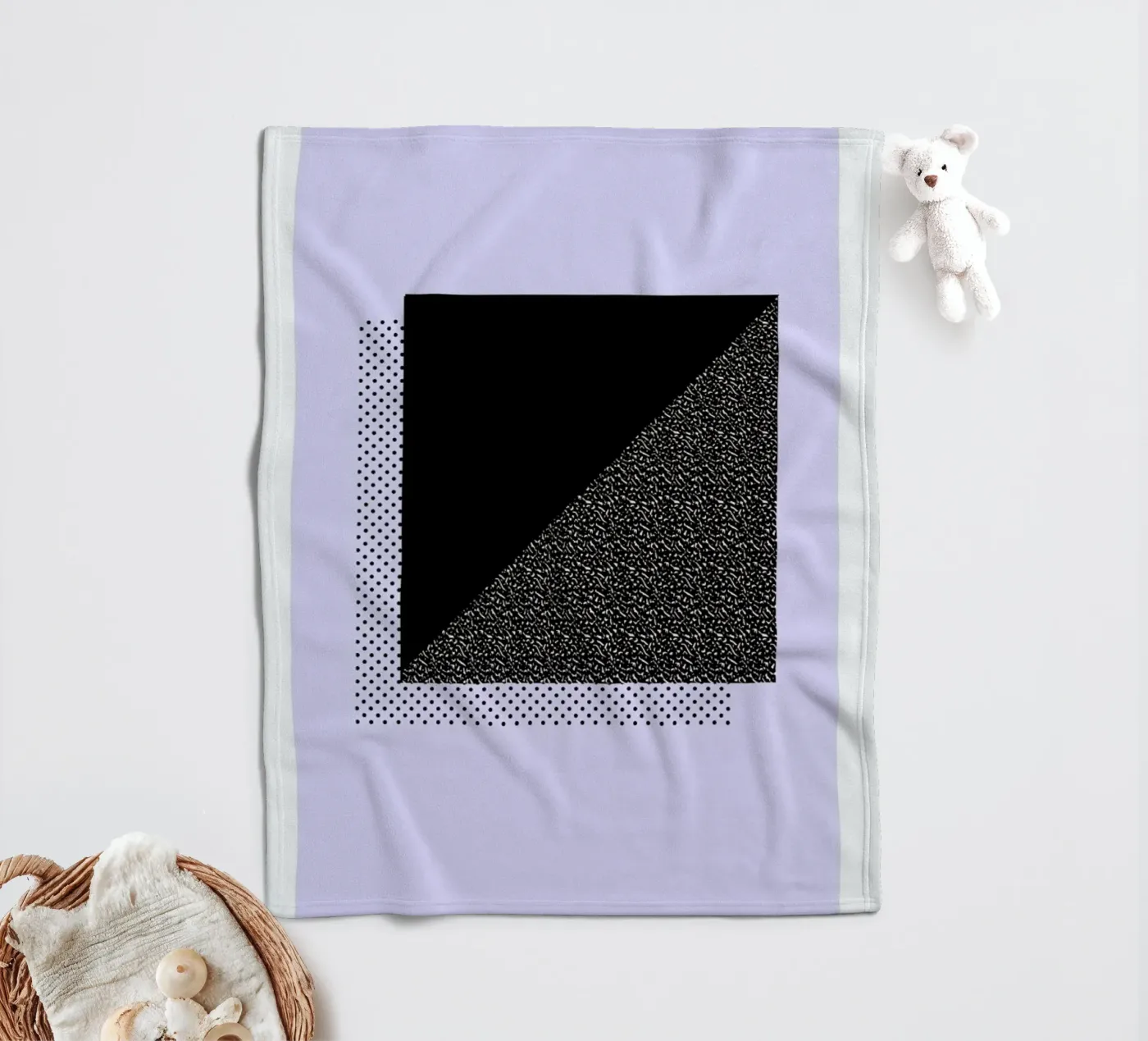 Abstract 2 fleece blanket by The Wall Shop