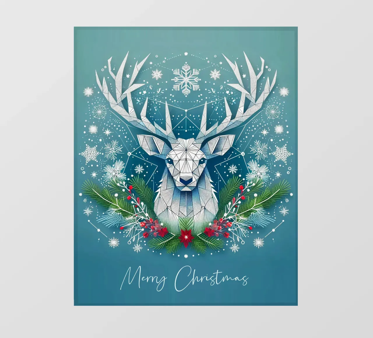 Buon Natale cervo telo in pvc da Digital Naive