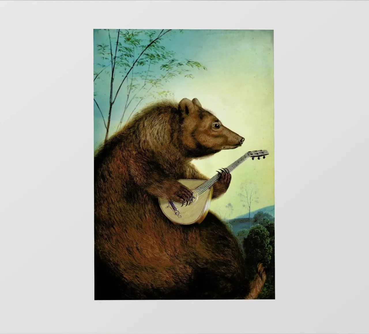 Mandolin Bear pellicola backlit da Catrin Welz-Stein